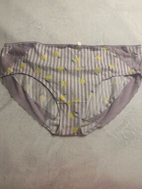 Cacique Cotton Hipster Panties With Lace Trim 2Pair Sz 26/28 NWOT